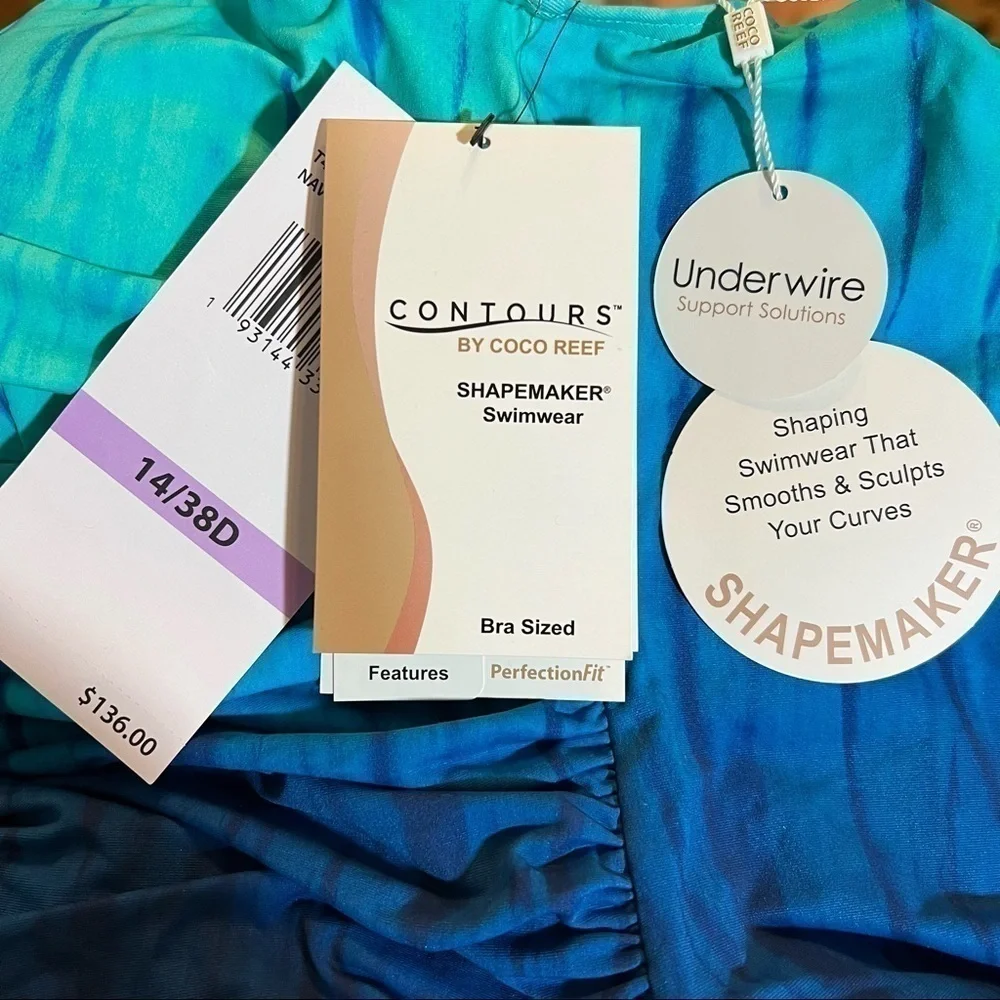 Coco Reef Contours Solitaire Shapemaker Printed One-Piece Swimsuit - Picture 9 of 12